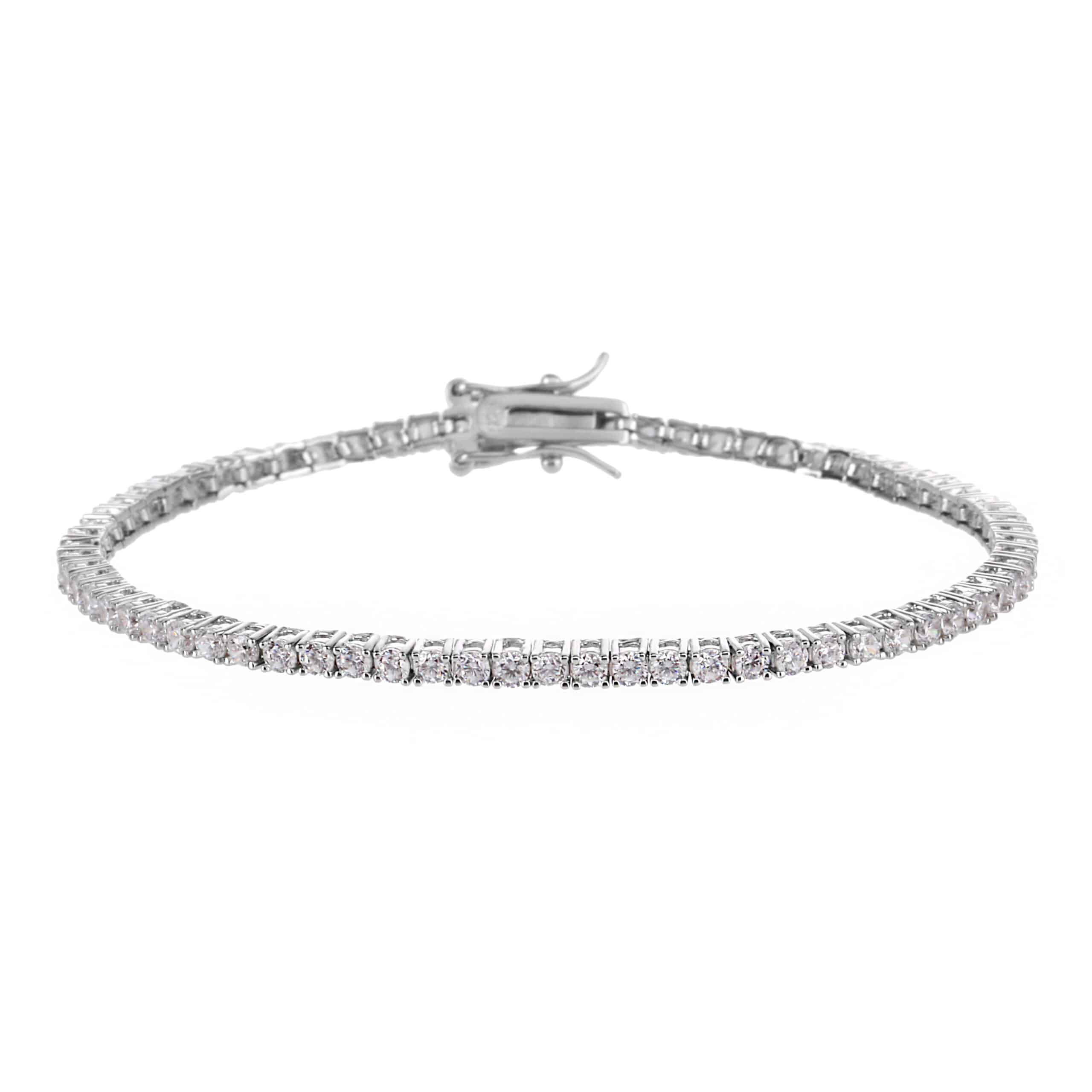 צמיד טניס כסף זירקונים