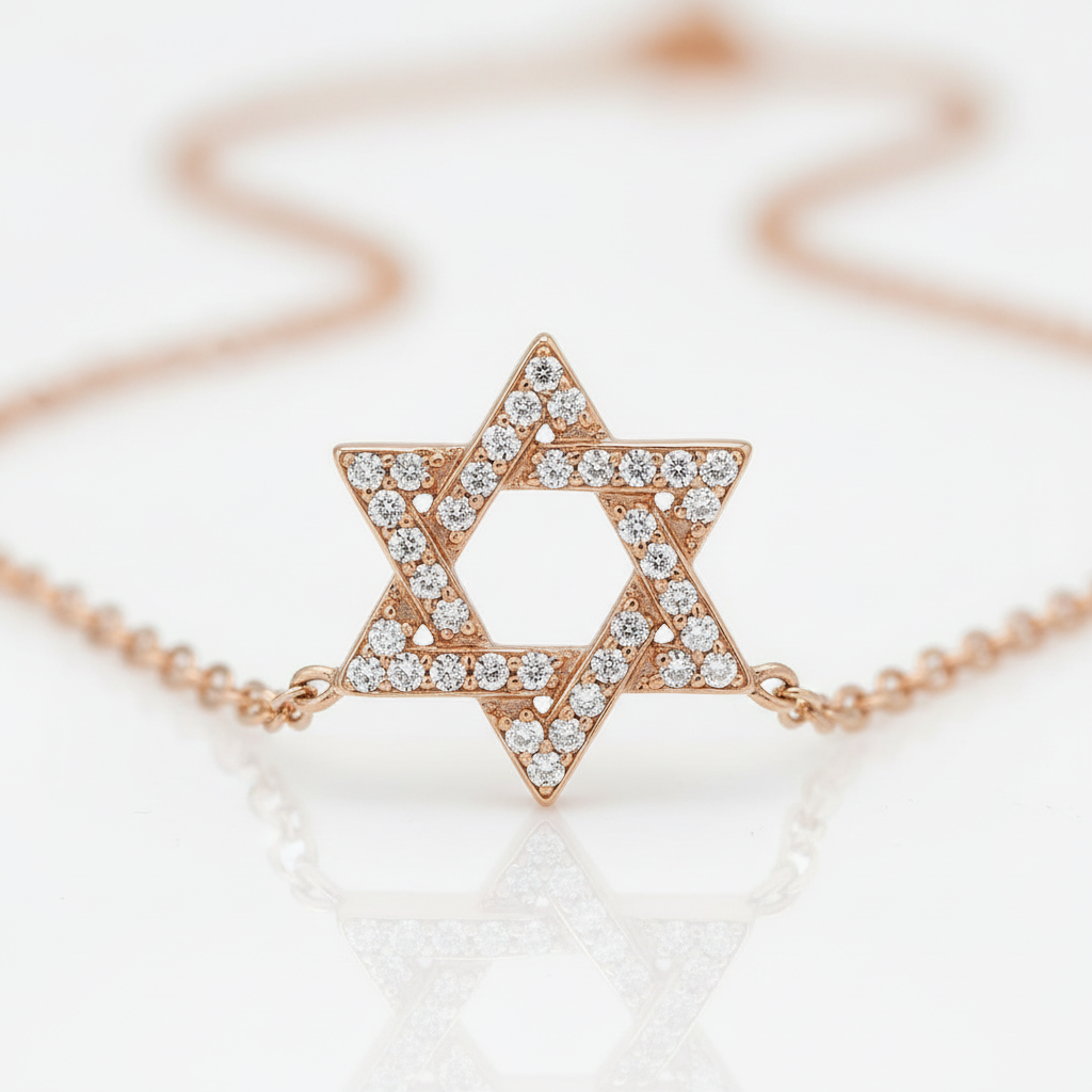 שרשרת מגן דוד זהב - פרט מוצר