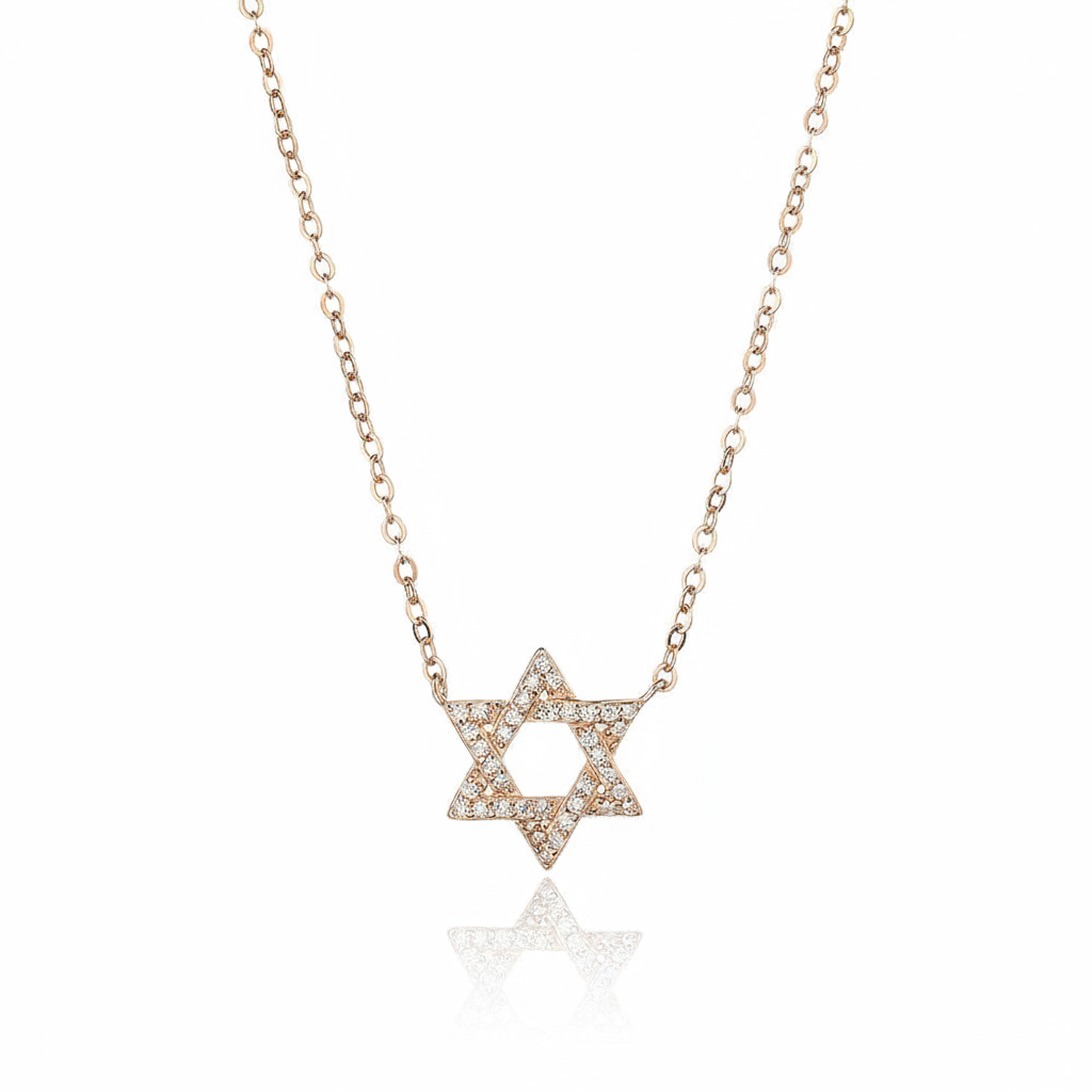 שרשרת מגן דוד זהב - סטודיו